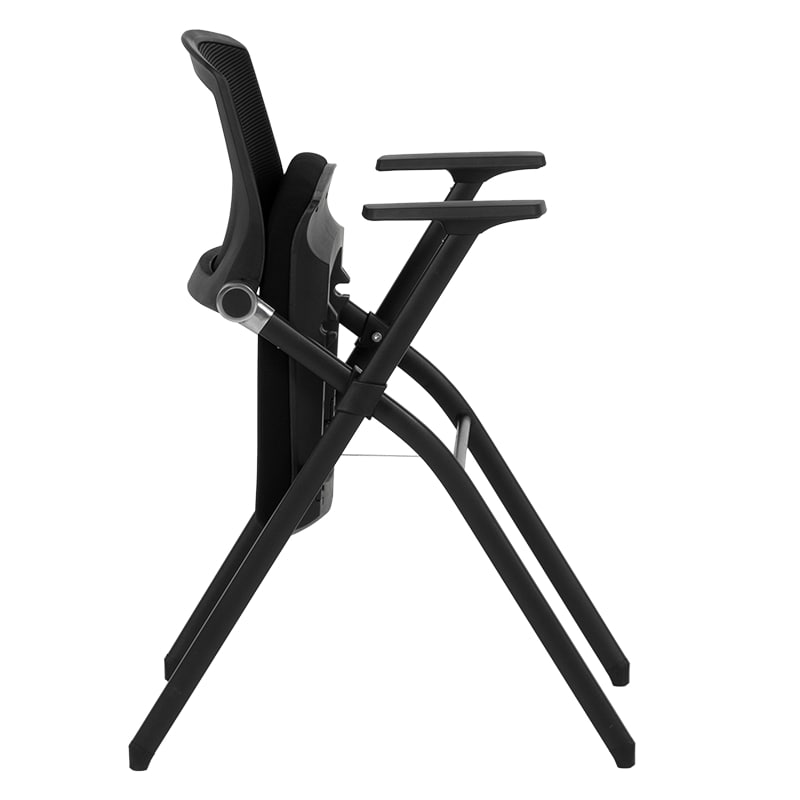 Сгъваем посетителски офис стол Carmen 1706 черен